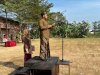 Upacara Memperingati Hari Jadi Ke 222 Kabupaten Klaten. Dipimpin oleh Camat Jatinom Dihadiri OPD Se Kecamatan Jatinom diLapangan Candra Kirana