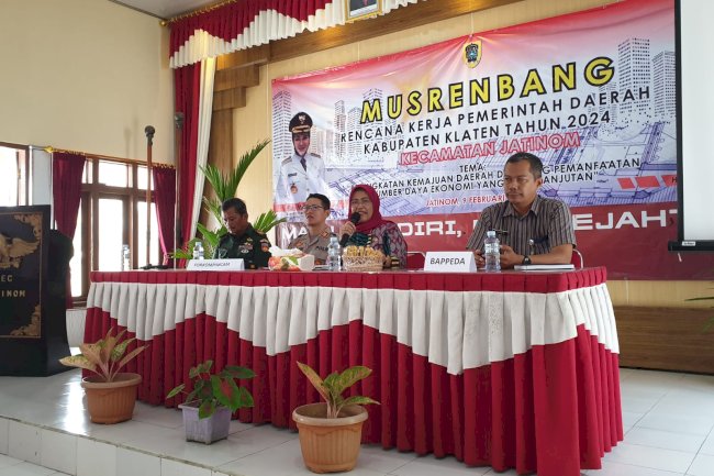 MUSRENBANG RENCANA KERJA PEMERINTA DAERAH KABUPATEN KLATEN TAHUN 2024 KECAMATAN JATINOM