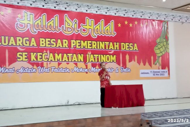 Halal bihalal Kelurga besar pemerintahan  Kecamatan Jatinom dan perangkat Desa Sekecamatan Jatinom