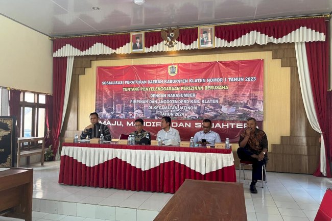 Sosialisasi perda No 1 thn 2023 tentang penyelengaraan perizinan berusaha