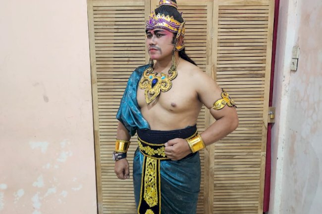 Camat Jatinom ikut berpartisipasi  dalam Ketoprak kolaborosi di RSPD Kabupaten Klaten.
