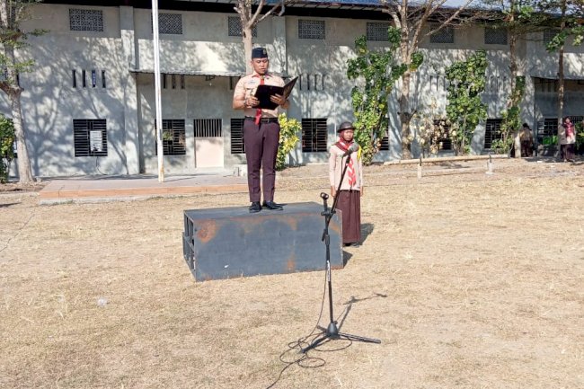 Camat Jatinom Menjadi inspektur Upacara Hari Pramuka Tahun 2024