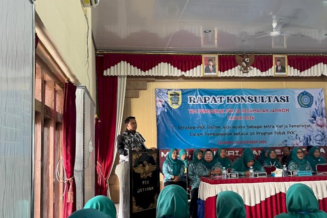 Jumat 20 Desember 2024 Rapat konsultasi Tim Pengerak PKK Kecamatan Jatinom Tahun 2024