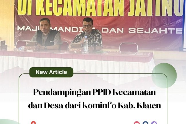 Pendampingan PPID Kecamatan dan Desa