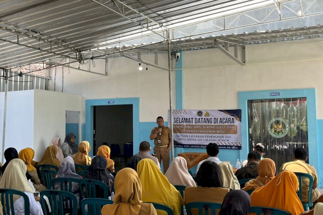 Lounching SPPG Sentra Gizi 1 dan Penandatanganan MOU Dk. Jerukmanis, Ds. Glagah, Kec. Jatinom