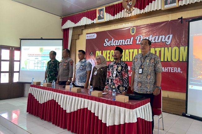 Kamis, 02 Oktober 2025 'Forum konsultasi publik (FKP) Kecamatan Jatinom di  Aula Kantor Kecamatan Jatinom