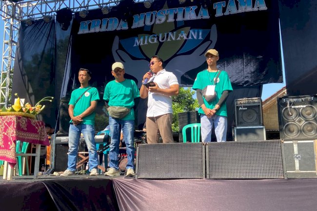 Mohon ijin melaporkan giat hari ini mewakili mas bupati pada acara ulang tahun Karang Taruna Krida Mustika Tama Pakem Desa Temuireng, Jatinom Alhamdulillah acr berjln lancar' Minggu 31 Mei 2026