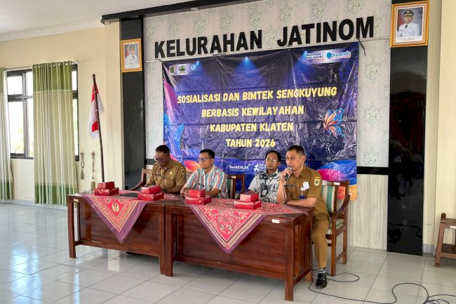 Sosialisasi & Bimtek Sengkuyung Berbasis Kewilayahan Kab.Klaten th 2026 di Aula Kelurahan Jatinom