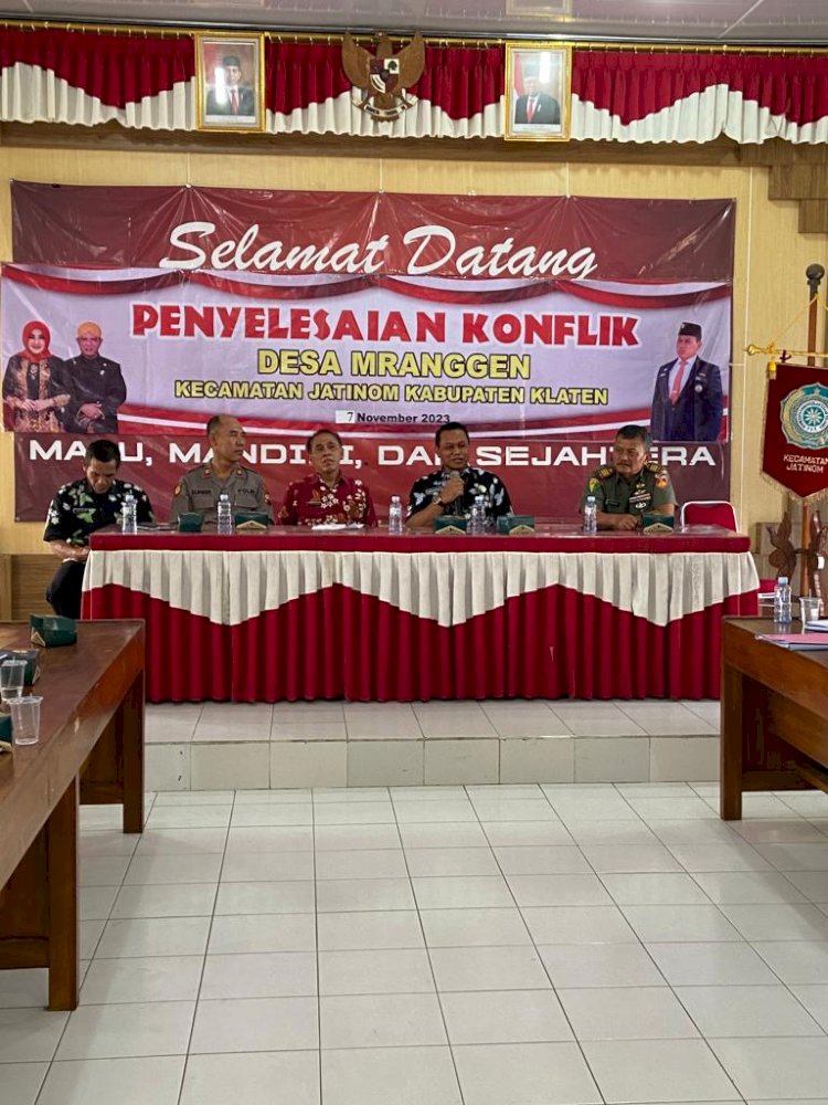 Penyelesain Aduan ternak Desa Mranggen ‘ tindak lanjut klarifikasi Ombusmen’