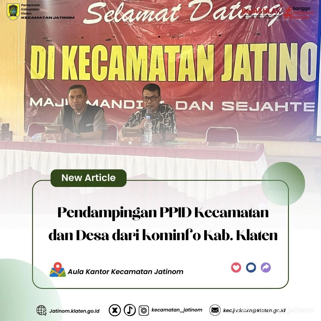 Pendampingan PPID Kecamatan dan Desa