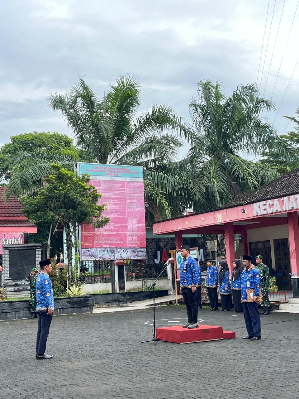 Upacara Hari Kebangkitan Nasional (Harkitnas) Halaman Kecamatan Jatinom