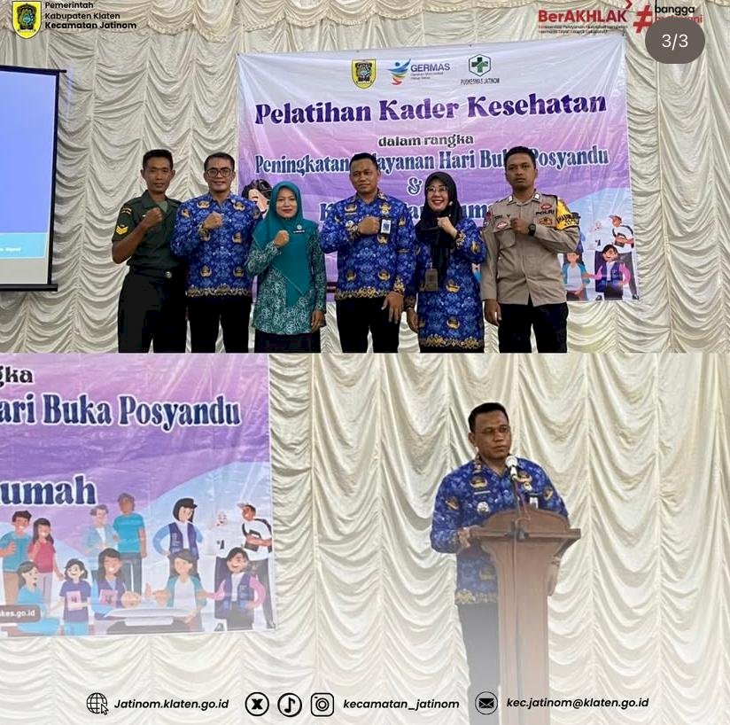Pelatihan Kader Kesehatan dalam Rangka Peningkatan Pelayanan Hari Buka Posyandu dan Kunjungan Rumah