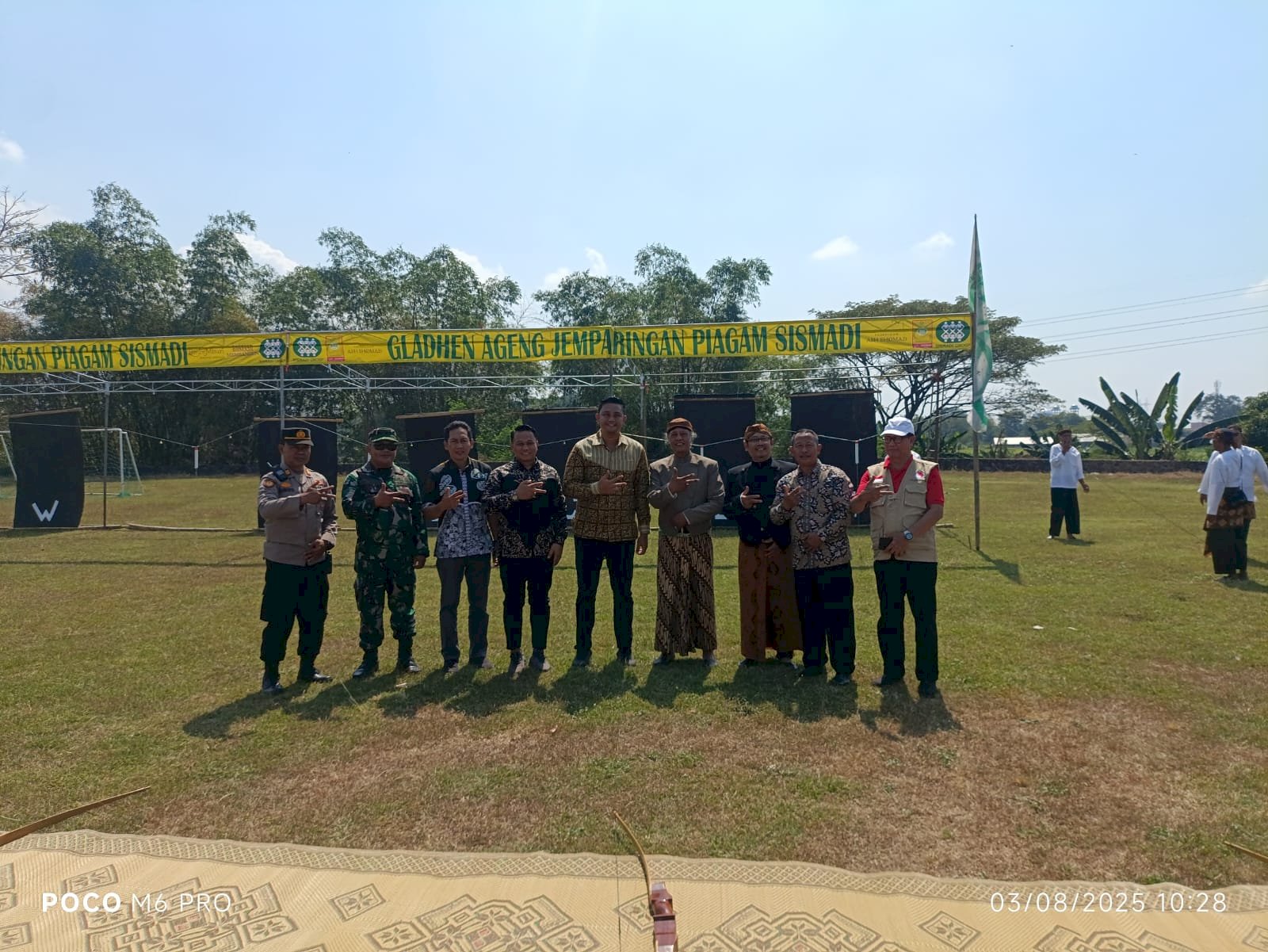 Hari Minggu 3 Agustus 2025 Dengan Jadwal Pembukaan Galden Ageng Jemparingan Yaa Qowiyyu yang ke XXIII tahun 2025 di Lapangan Dukuh Karangsari Desa Pandeyan Kecamatan Jatinom bersama Bapak Bupati dan Disbudporapar Kabupaten Klaten( Rangkaian Acara Yaa Qowiyyu 2025)