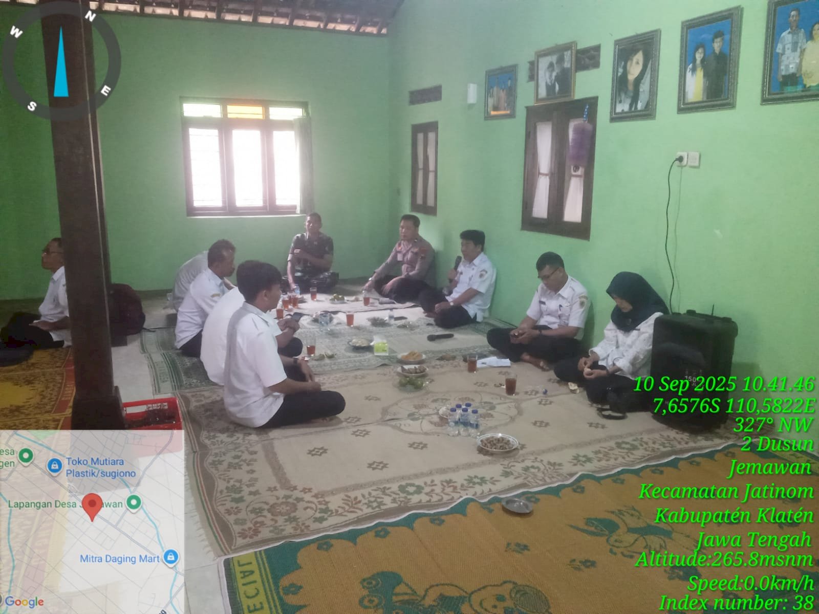 Paguyuban Sekdes di Rumah Sekdes Jemawan, Rabu 10 September 2025 Guna evaluasi Pembangunan Desa
