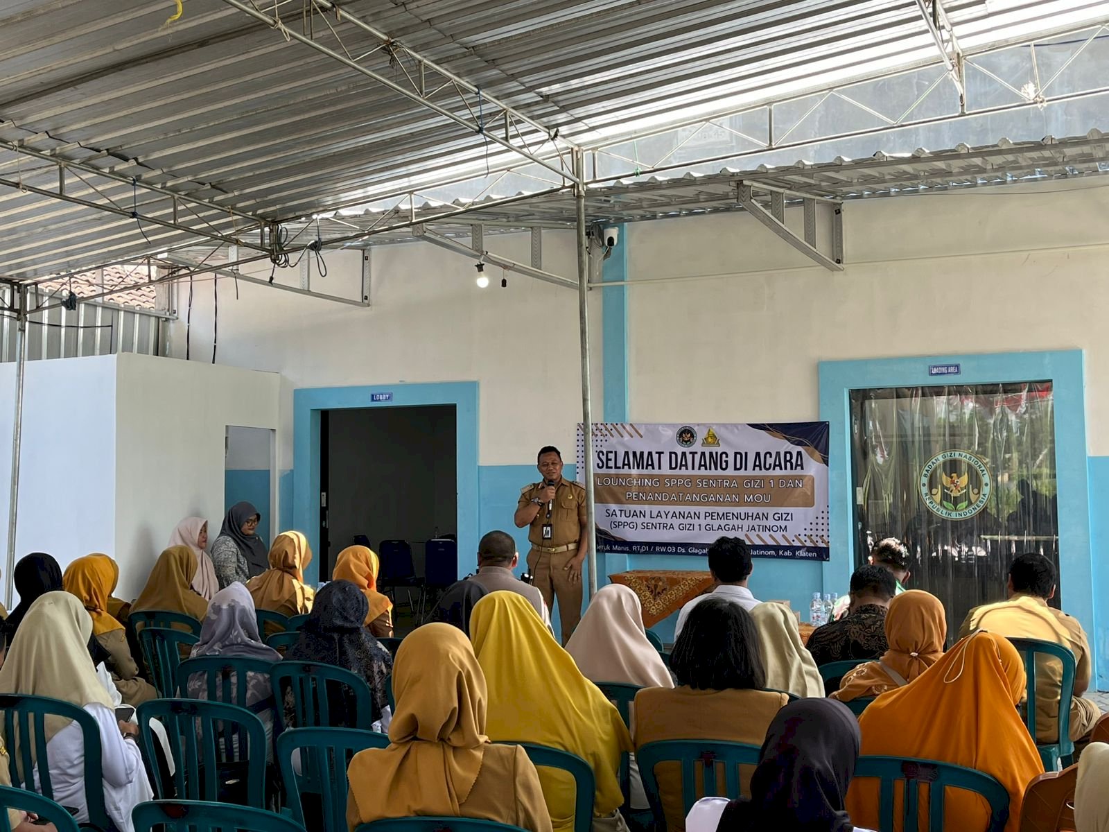 Lounching SPPG Sentra Gizi 1 dan Penandatanganan MOU Dk. Jerukmanis, Ds. Glagah, Kec. Jatinom