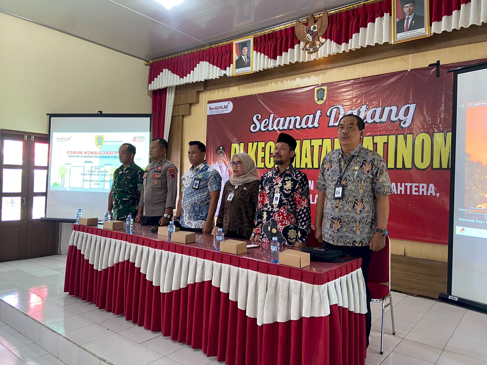 Kamis, 02 Oktober 2025 'Forum konsultasi publik (FKP) Kecamatan Jatinom di Aula Kantor Kecamatan Jatinom