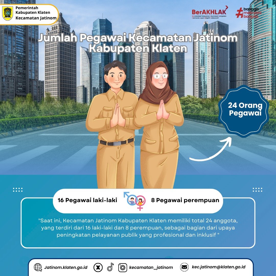 INFORMASI JUMLAH PEGAWAI KECAMATAN JATINOM