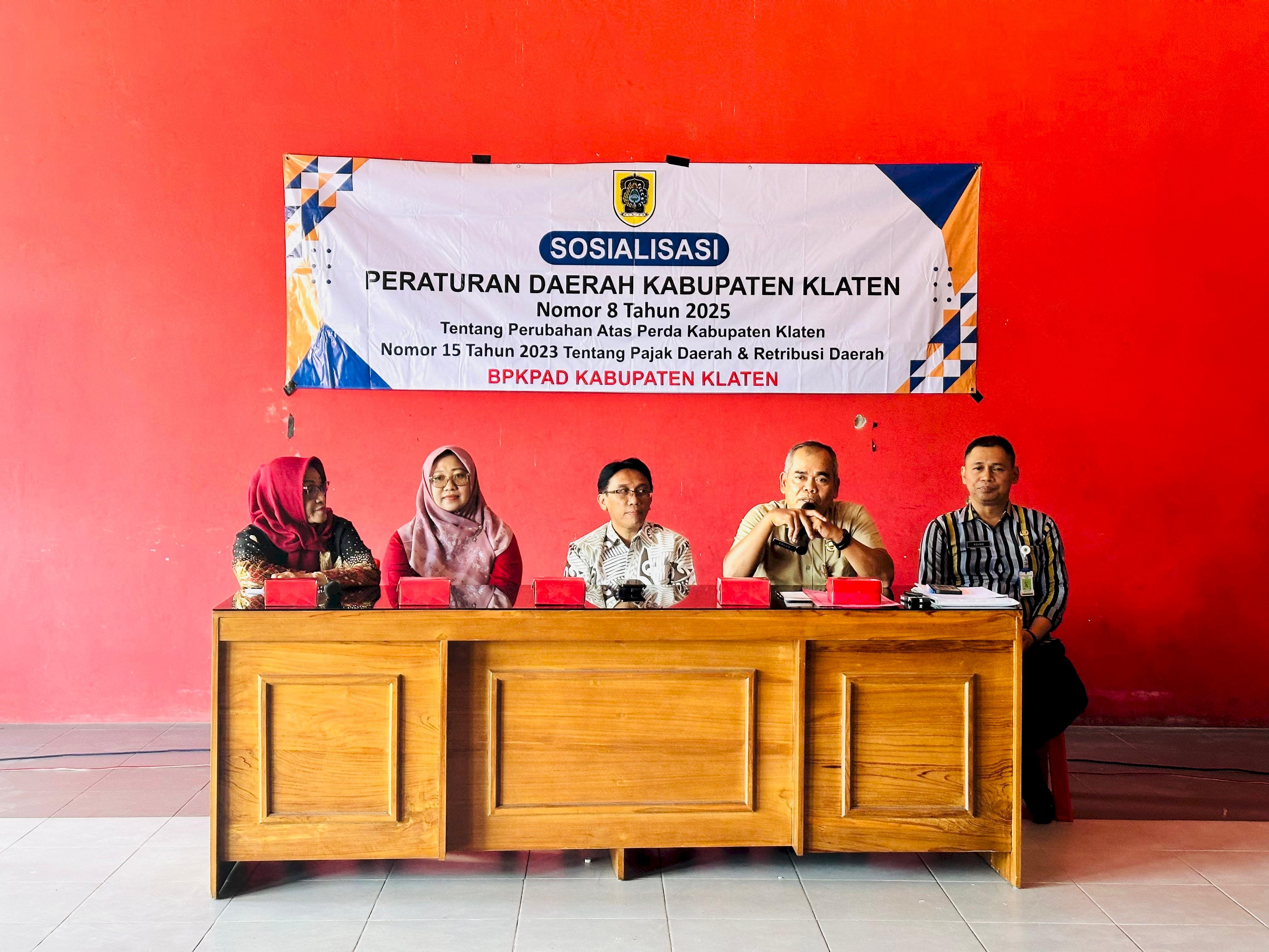 Sosperda Pajak dan Retribusi Daerah.. Bersama Komisi 2 DPRD kab Klaten dan BPKPAD Klaten.. #aula Baldes Krajan