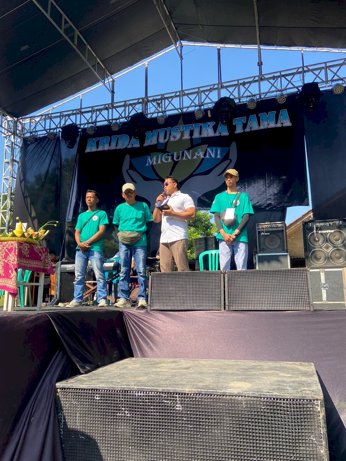 Mohon ijin melaporkan giat hari ini mewakili mas bupati pada acara ulang tahun Karang Taruna Krida Mustika Tama Pakem Desa Temuireng, Jatinom Alhamdulillah acr berjln lancar' Minggu 31 Mei 2026