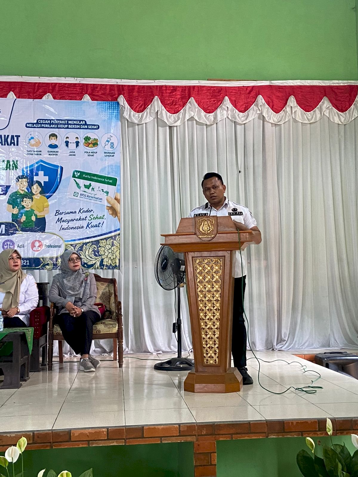giat hari rabu, 24 Juli 2026 Pemberdayaan kader masyarakat dalam melakuakan pencegahan dan pengedalian penyakit melular di aula balai desa Glagah berjalan lancar