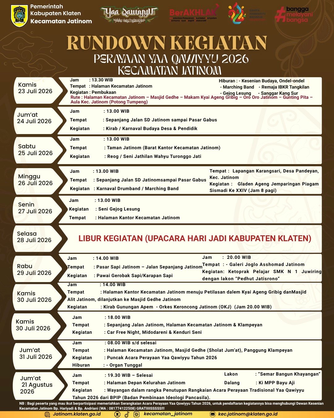 YUK RAMAIKAN KEGIATAN SAPARAN / YAA QOWIYYU 2026